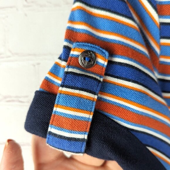 Lands' End Blue/Orange/White Striped Mini Dress - XS - Picture 3 of 8